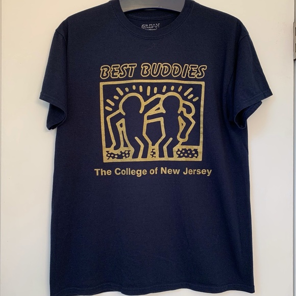 BEST BUDDIES Keith Haring GILDAN Graffiti Art - Picture 2 of 5